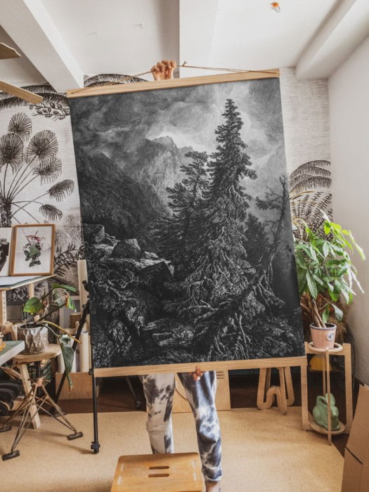 burza w górach - dekoracyjna plansza ścienna