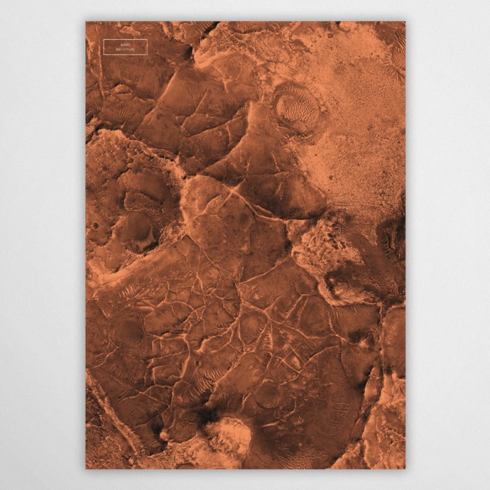 Mars - Nili Fossae - plakat