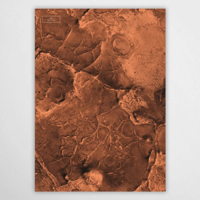 Mars - Nili Fossae - plakat