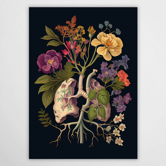 zielone płuca - plakat