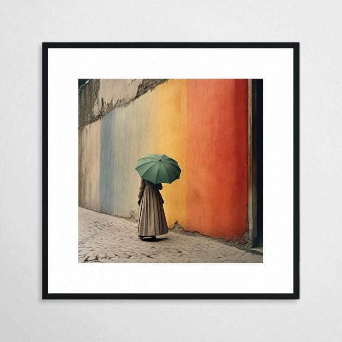 Parasol - plakat w czarnej ramie