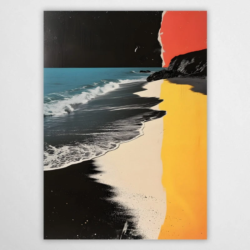 dzika plaża - plakat