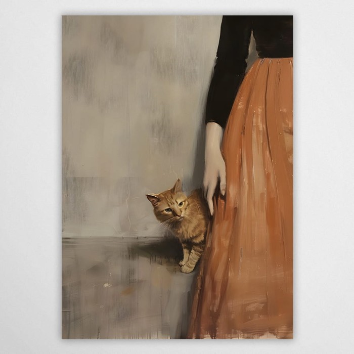 kot rudy - plakat