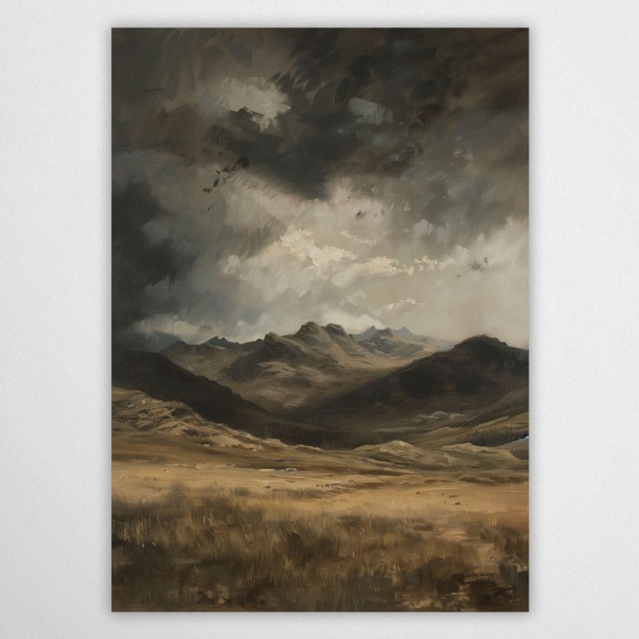 krajobraz górski - plakat