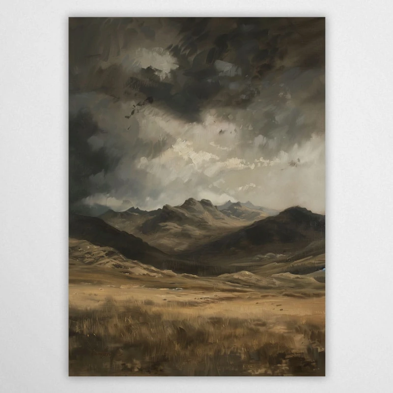 krajobraz górski - plakat