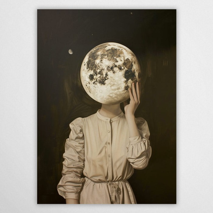 mrs Moon - plakat kosmiczny