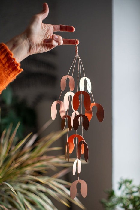 jemioła - miedziana dekoracja