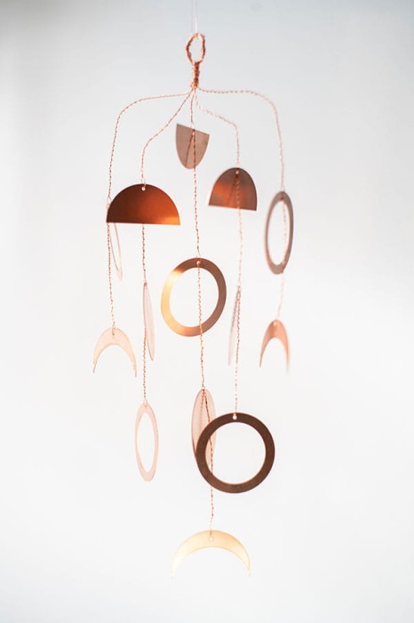 fazy Księżyca - miedziana dekoracja