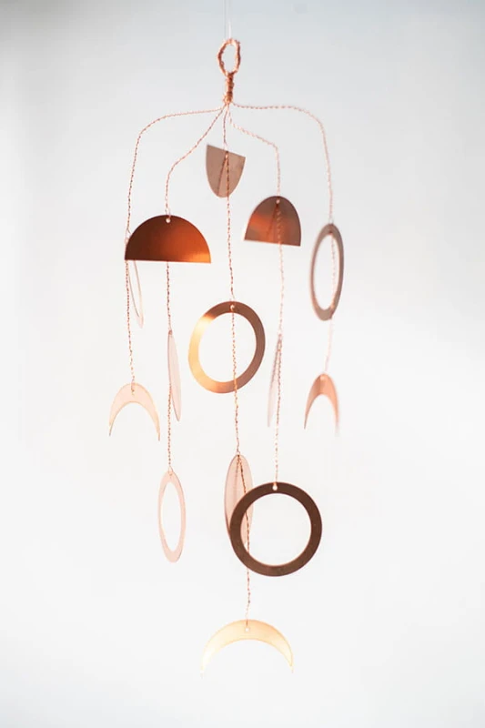 fazy Księżyca - miedziana dekoracja