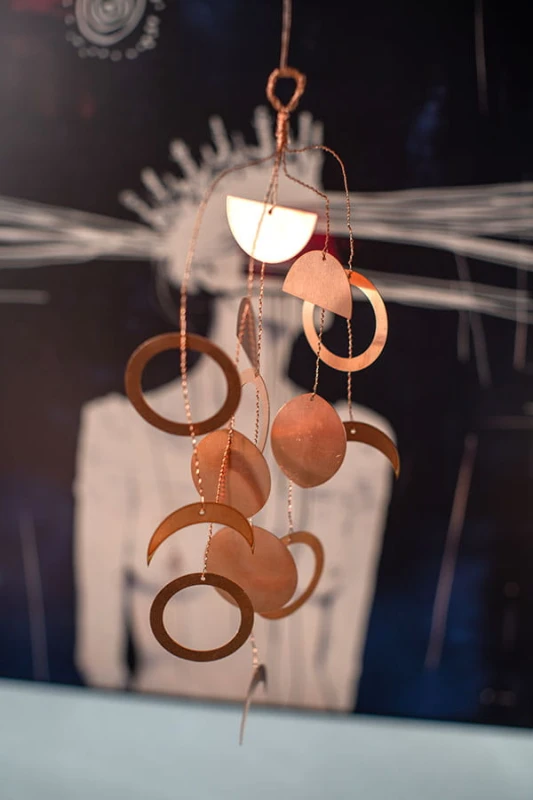 fazy Księżyca - miedziana dekoracja