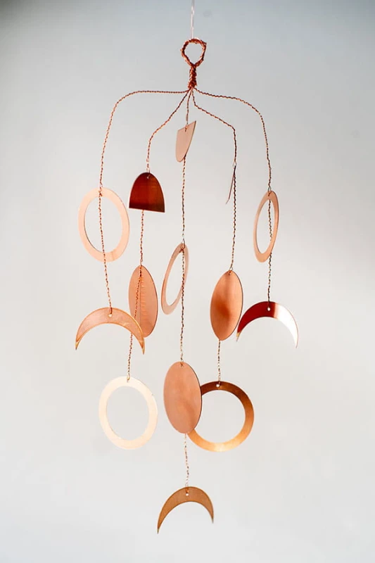 fazy Księżyca - miedziana dekoracja