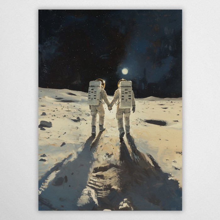 księżycowy spacer - plakat