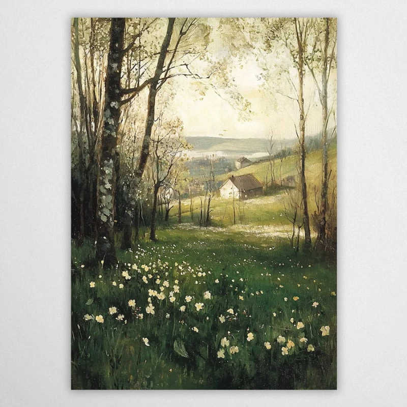 poranek w dolinie - plakat