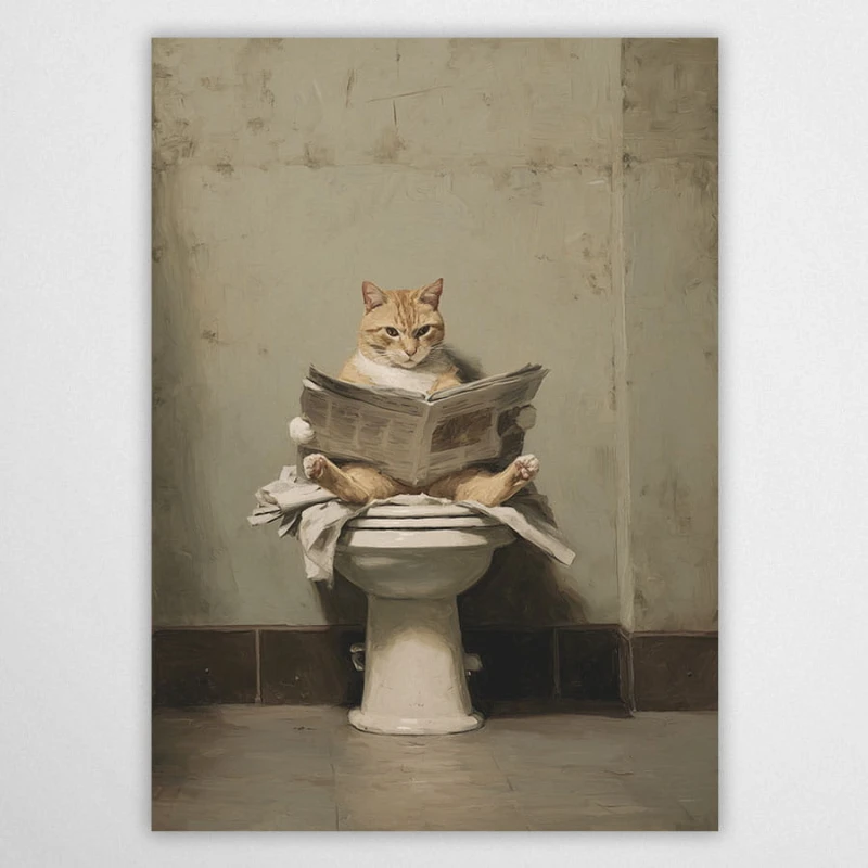 WC kot - plakat