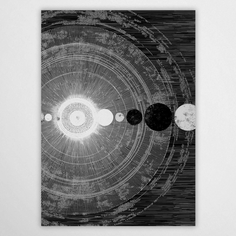 Układ Słoneczny - plakat astronomiczny