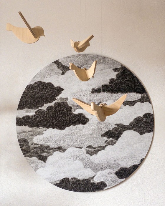 chmury II - duża dekoracja ścienna