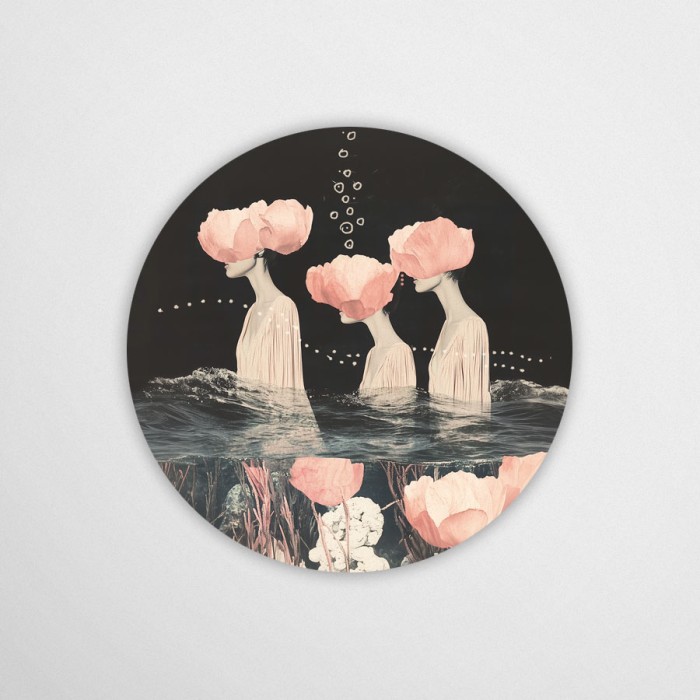 kwitnąca głębia - dekoracja ścienna