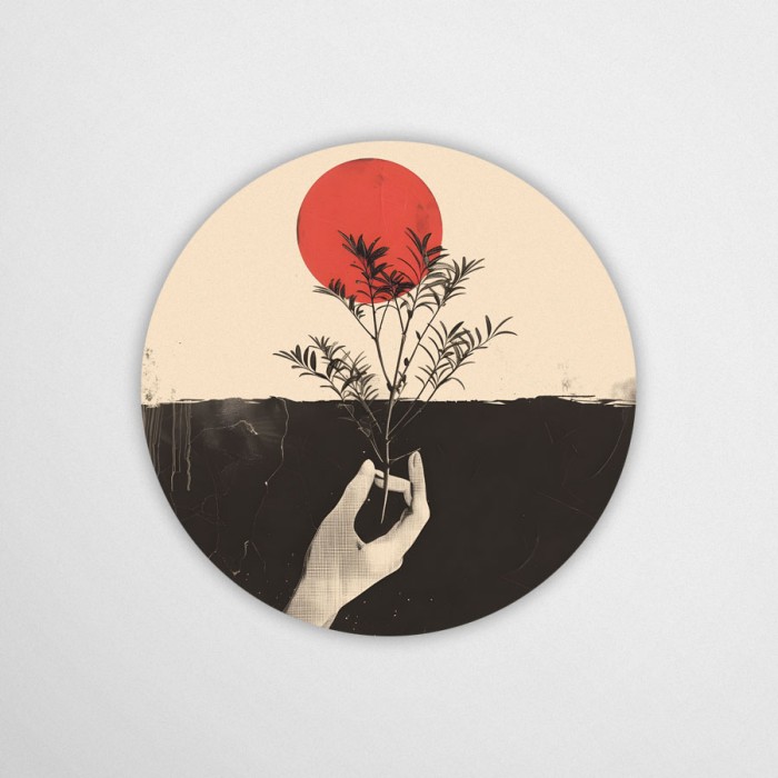 botanika - dekoracja ścienna