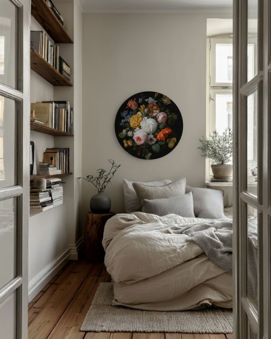 kwiaty - duża dekoracja ścienna