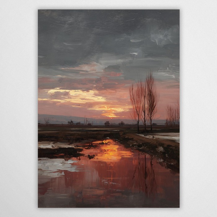 zachód słońca IV - plakat