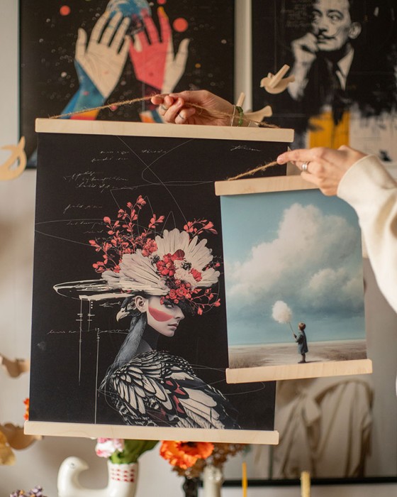 drewniane magnetyczne listwy plakatowe