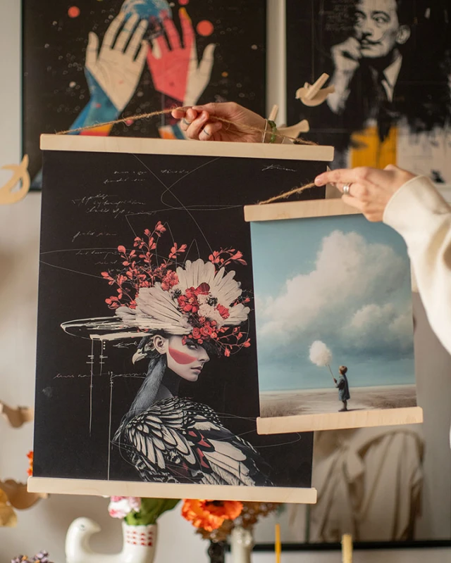 drewniane magnetyczne listwy plakatowe