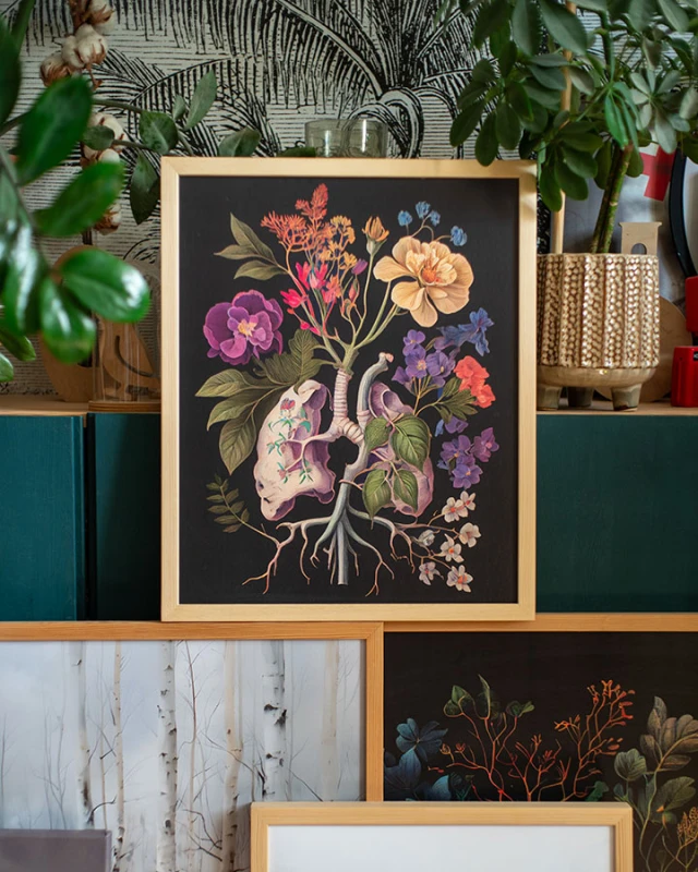 zielone płuca - plakat