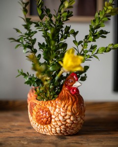 kurka ceramiczna - doniczka