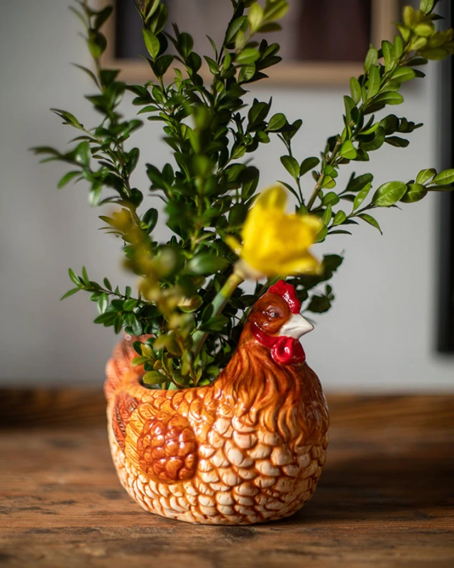 kurka ceramiczna - doniczka