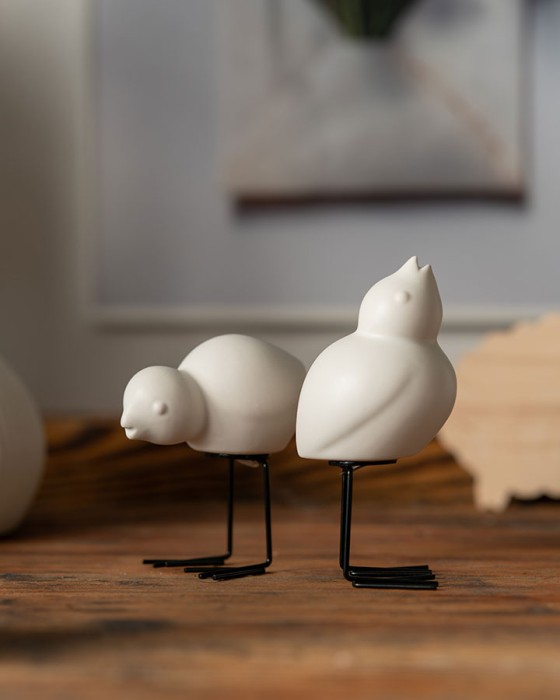 ceramiczne ptaszki - komplet