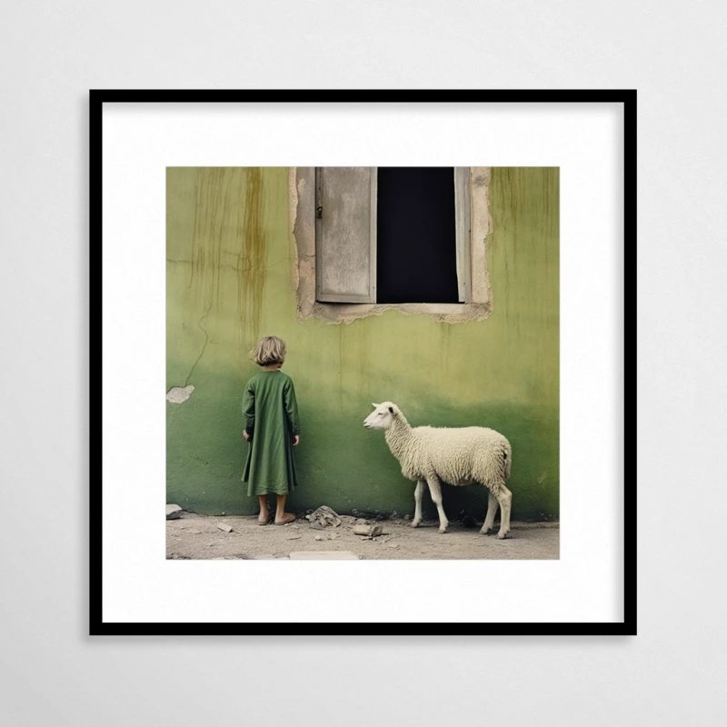 Zieleni - plakat w czarnej ramie