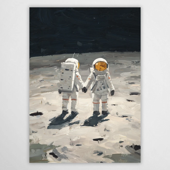 kosmonauci - plakat