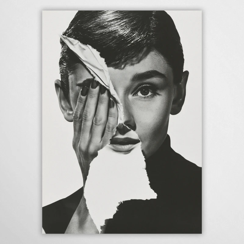 kolaż z Audrey - plakat