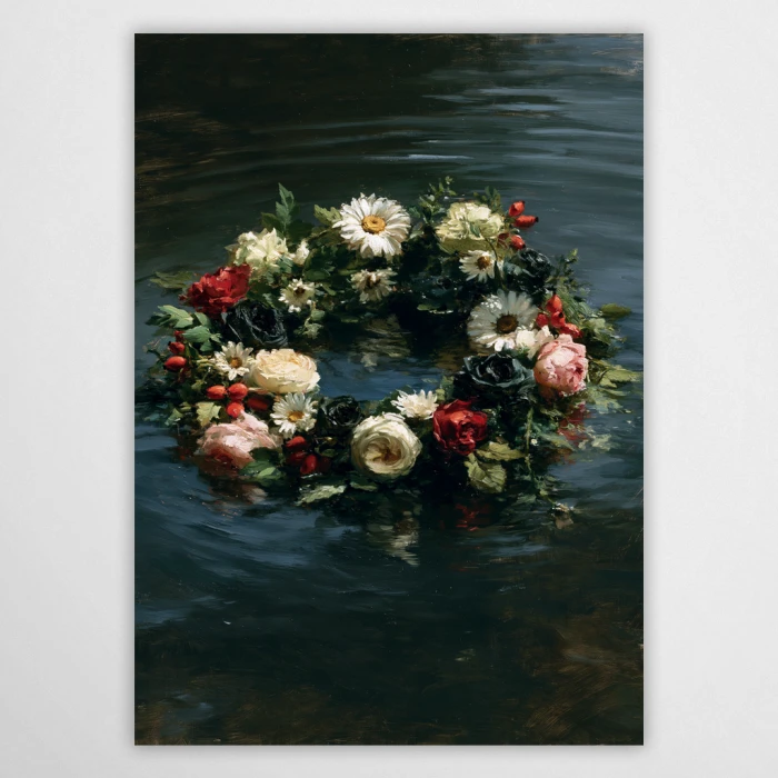 kwietny wianek - plakat