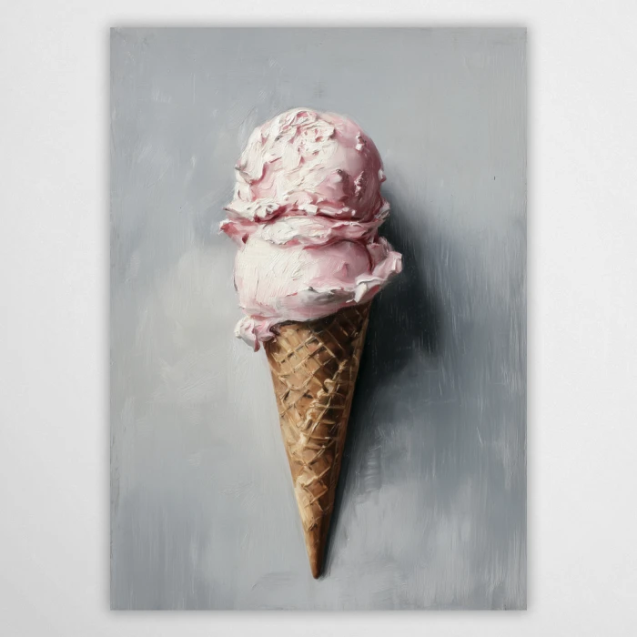 lody truskawkowe - plakat