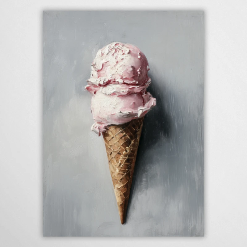 lody truskawkowe - plakat