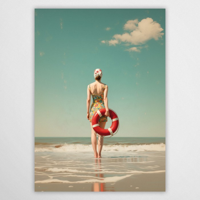 brzeg morza - plakat
