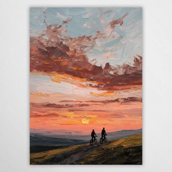 rowerowy szlak - plakat