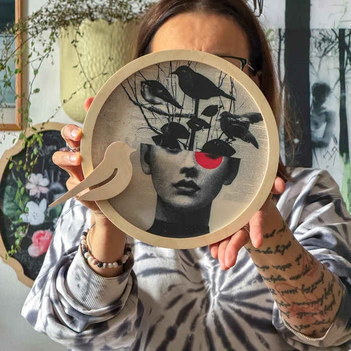 ptaszek mi powiedział - grafika w ramce